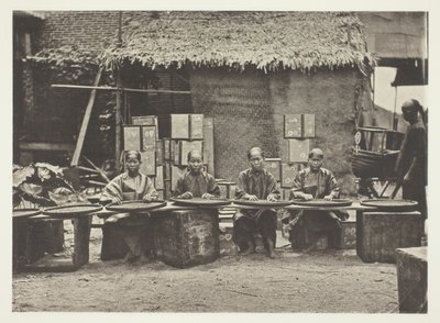 Zbieranie herbaty w Kantonie autorstwa John Thomson