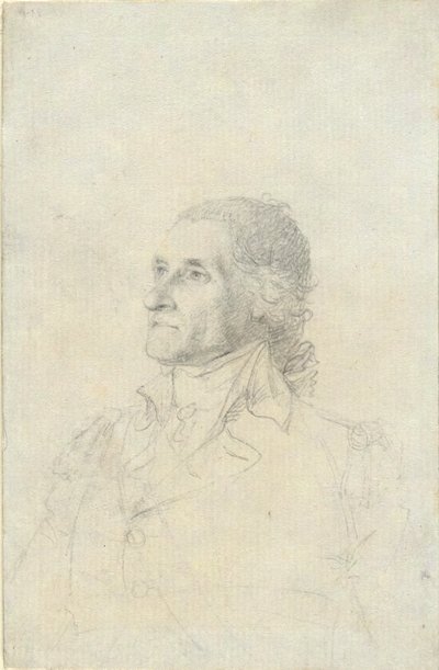 (Niezidentyfikowany mężczyzna - prawdopodobnie Waszyngton?) autorstwa John Trumbull