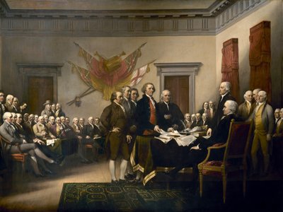 Deklaracja Niepodległości autorstwa John Trumbull