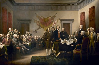 Deklaracja Niepodległości autorstwa John Trumbull