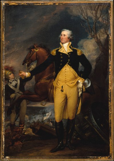 George Washington przed bitwą pod Trenton autorstwa John Trumbull