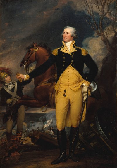 Jerzy Waszyngton przed bitwą pod Trenton, ca. 1792-94. autorstwa John Trumbull