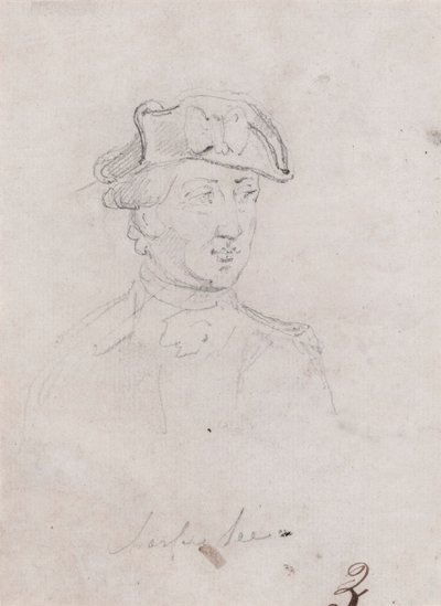 Generał dywizji Charles Lee, studium dla propozycji autorstwa John Trumbull