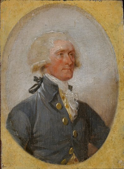 Miniaturowy portret Thomasa Jeffersona w wieku 33 lat autorstwa John Trumbull