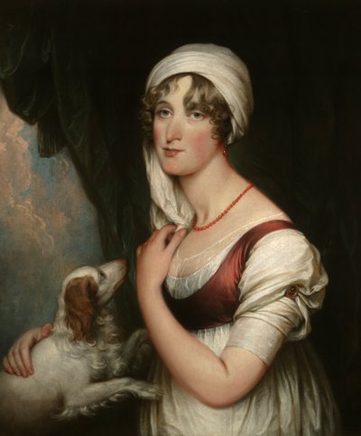 Sarah Trumbull ze spanielem autorstwa John Trumbull