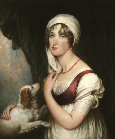 Sarah Trumbull ze spanielem, ok. 1802 r. autorstwa John Trumbull