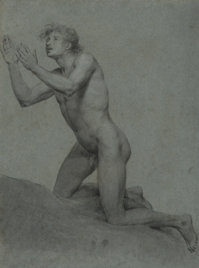Szkic męskiego aktu – studium życia autorstwa John Trumbull