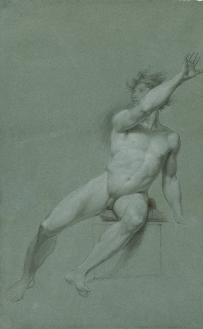 Szkic męskiego aktu – studium życia autorstwa John Trumbull
