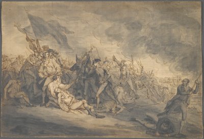 Studium śmierci generała Warrena w Bunker autorstwa John Trumbull