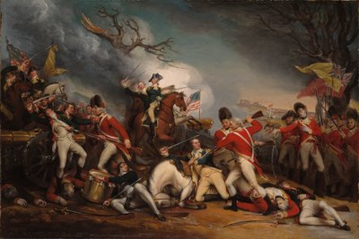 Śmierć generała Mercera w bitwie pod Princeton, 3 stycznia 1777 r autorstwa John Trumbull