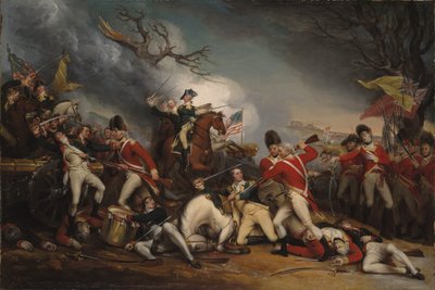 Śmierć generała Mercera w bitwie pod Princeton, 3 stycznia 1777 r. autorstwa John Trumbull