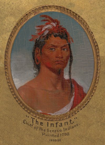 "Der Säugling," Häuptling der Seneca-Indianer autorstwa John Trumbull