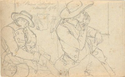 Bez tytułu, z folio: Szkice we Francji i Niemczech, jeden z 22 arkuszy w folio B autorstwa John Trumbull