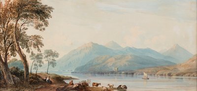 Glengary Loch, data nieznana (akwarela na papierze) autorstwa John Varley