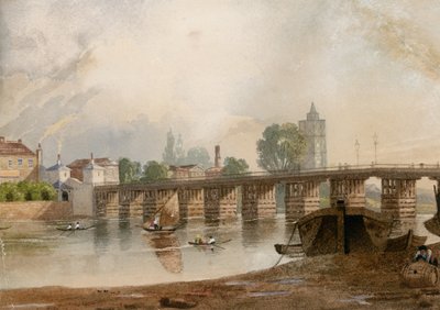 Stary most Battersea autorstwa John Varley