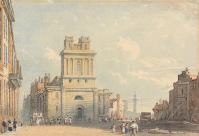 Widok na New Street, w pobliżu London Bridge autorstwa John Varley