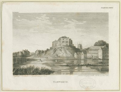 Zamek Tamworth: grawerowanie, bd [ok. 1798] autorstwa John Walker