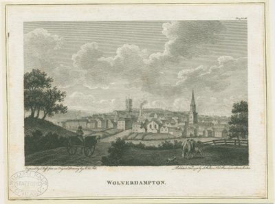 Wolverhampton - South West Widok: grawerowanie, bd [c 1796] autorstwa John Walker
