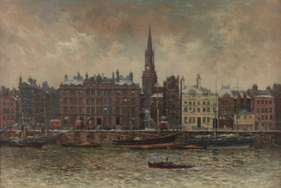 Nabrzeże, Newcastle upon Tyne, 1886 r. autorstwa John Wallace