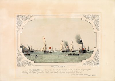 Regaty Hull Grand Regatta autorstwa John Ward