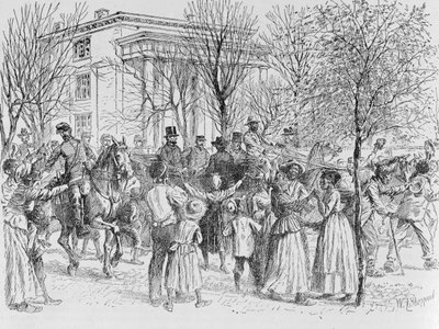 Centralna część Taunton, Massachusetts, z „Historical Collections of Massachusetts”, autorstwa Johna Warnera Barbera, grawerowana przez SE Browna, 1839 autorstwa John Warner Barber