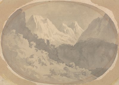 Scena alpejska autorstwa John Warwick Smith