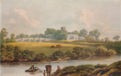 Bangor Is-y-Coed, Denbighshire, c1795 autorstwa John Warwick Smith