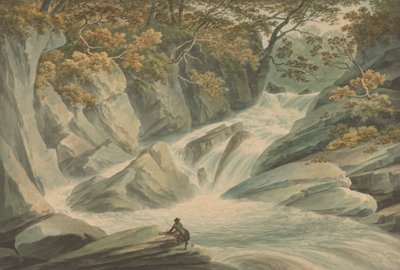 Hafod: Górna część Kaskady autorstwa John Warwick Smith