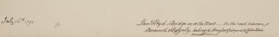 Llanelltyd Bridge nad Maw, na drodze między Barmouth i Dolgellau, patrząc na Hengwrt i dalej na Cader Idris, Merionethshire, 16 lipca 1790 autorstwa John Warwick Smith