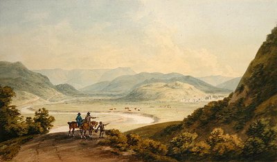Llangollen (akwarela na papierze) autorstwa John Warwick Smith