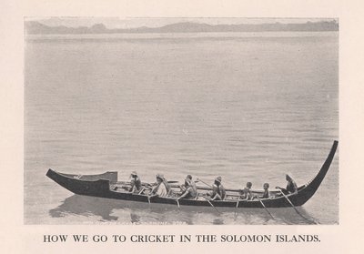 Jak idziemy do krykieta na Wyspach Salomona, 1912. autorstwa John Watt Beattie