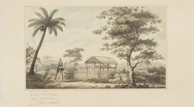 45: Widok grobowca, z serii akwareli ilustrujących ostatnią podróż kapitana Cooka, ok. 1773-84 (akwarela na papierze) autorstwa John Webber
