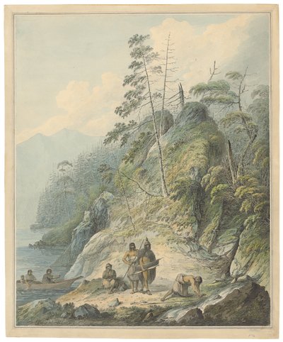 Widok w Nootka Sound, 1784 autorstwa John Webber