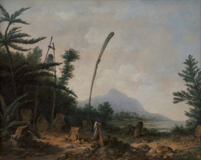 Miejsce pochówku na morzach południowych autorstwa John Webber