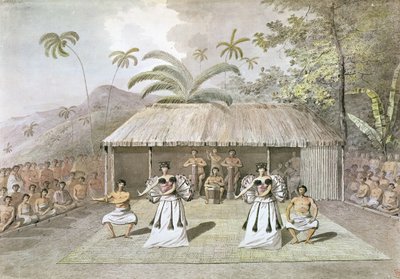 Taniec na Tahiti autorstwa John Webber