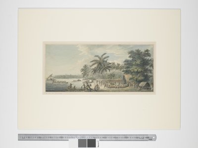 F.3 Widok na Anamooka, ok. 1773-84 (ryciny akwarelowe i drukowane) autorstwa John Webber