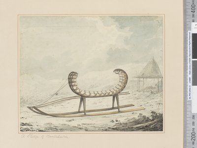 F.40 Sanie Kamczatki, ok.1783-84 (akwarela) autorstwa John Webber