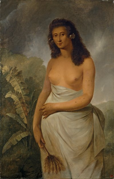 Poedua (Poetua), córka Oreo, wodza Ulaietea, jednej z wysp Towarzystwa autorstwa John Webber