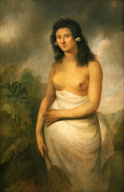 Poedua, córka Orio" (ok. 1758-c.1788), ok. 1784 (olej na płótnie) autorstwa John Webber