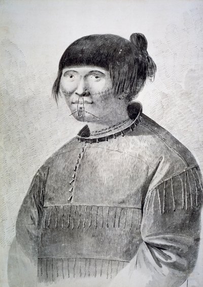 Portret wytatuowanego tubylca z wyspy Unalaska autorstwa John Webber
