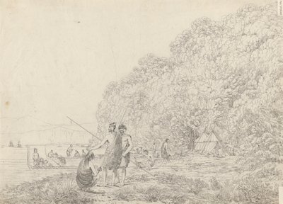 Dźwięk Królowej Charlotty, Nowa Zelandia autorstwa John Webber