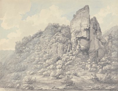 Skały w Derbyshire autorstwa John Webber