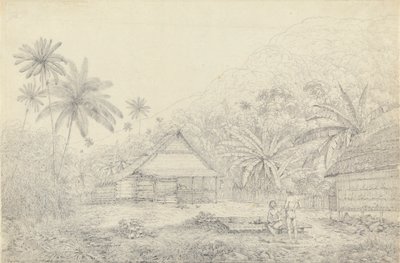 Widok na wyspę Krakatau autorstwa John Webber
