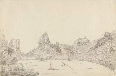 Widok na port Taloo na wyspie Eimeo autorstwa John Webber