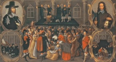 Reprezentacja naocznego świadka egzekucji króla Karola I w 1649 r. (olej na płótnie) (szczegóły w 617397) autorstwa John Weesop