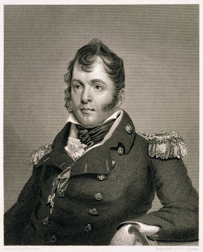 Komandor Oliver Hazard Perry (1785-1819), grawerowane przez Williama G. Jackman autorstwa John Wesley Jarvis