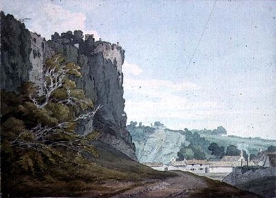 Część zamku Chepstow, Monmouthshire autorstwa John White Abbott