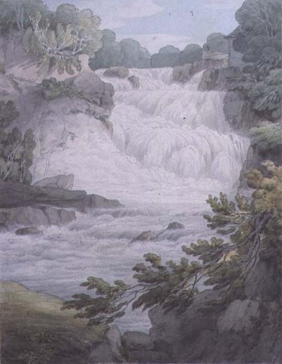 Stonebyers Linn na Clyde autorstwa John White Abbott