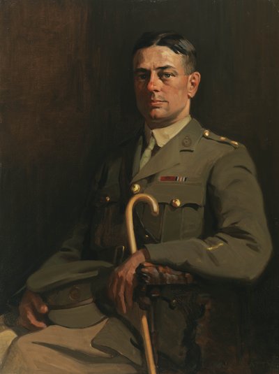 Portret sierż. GH Mullin, VC, 1914-19 autorstwa John William Beatty