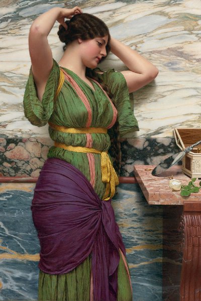 Uczciwa refleksja, 1915 autorstwa John William Godward